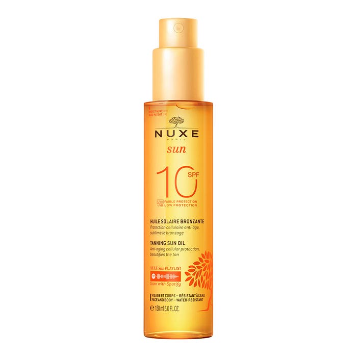 Nuxe Sun Sun Tanning Oil Spf10 Face And Body Visage Et Corps 150ml
