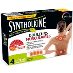 Synthol SyntholKiné 8hrs Warming Patches for Muscle Pains x4