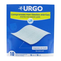 Urgo Non-Woven Sterile Bandages 10cmx10cm Box of 10