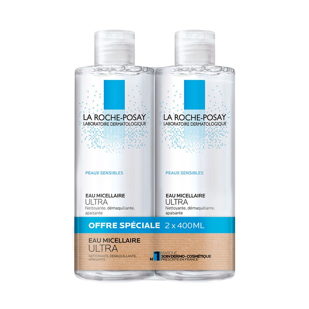 La Roche-Posay Physiological hygiene Micellar Water Skins Peaux Sensibles 2x400ml