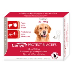 Canys Protec Bi-actifs 268mg/2400 mg spot-on solution for dogs (20-40kg) 4x4.40ml
