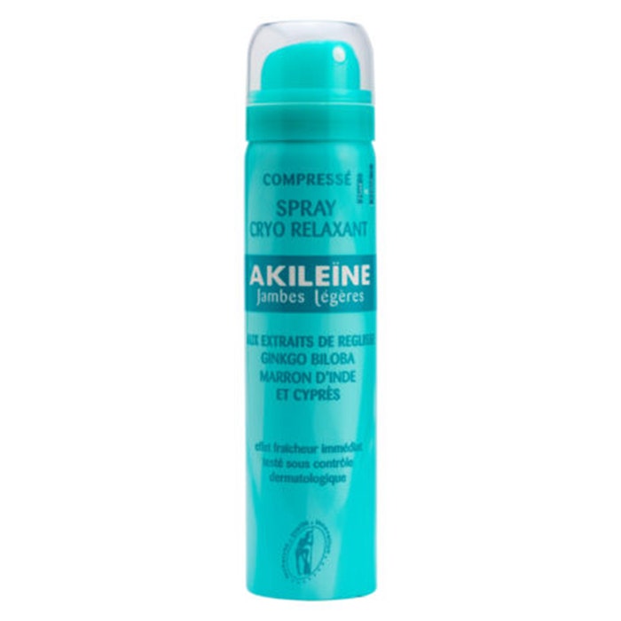 Relaxing Cryo Spray for light legs 75ml Akileine Asepta
