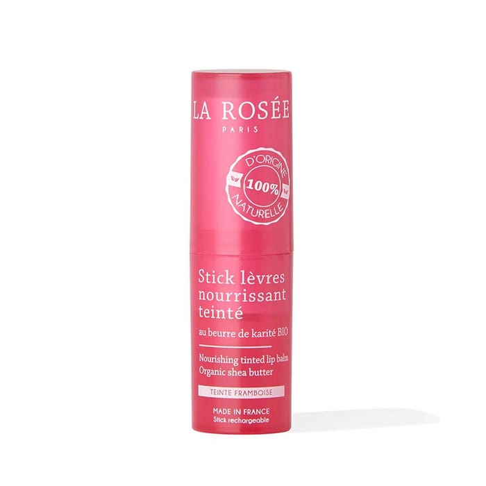 LA ROSÉE Refillable Raspberry Tinted Nourishing Lip Stick With Bioes Shea Butter 4.5g
