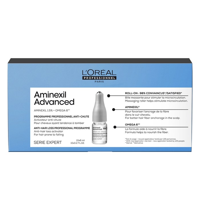 Anti-Hair Loss Treatment 10x6ml Aminexil Advanced L'Oréal Professionnel