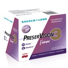 Bausch&Lomb Preservision Ocular and Bone Supplements for Women 3 180 capsules