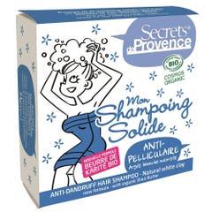 Secrets de Provence Organic Natural White Clay Anti-Dandruff Solid Shampoo 85g