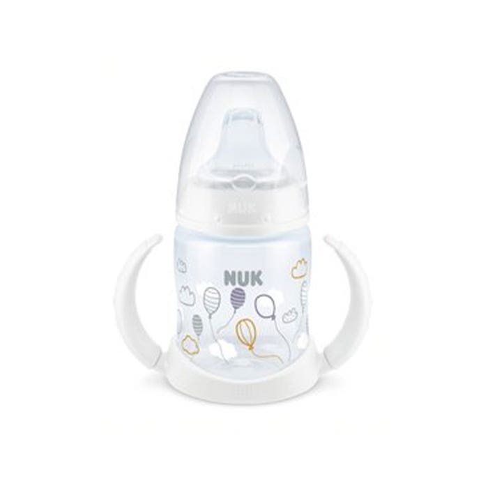 White Training Cup 150ml First Choice+ avec Temperature Control Silicone Mouthpiece For Children From 6 Months Nuk