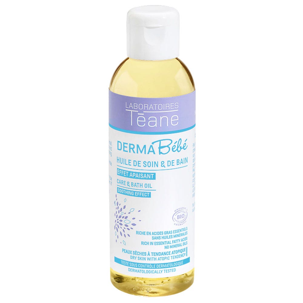 Laboratoires Teane DermaBebè Organic Bath & Massage Oil 100ml