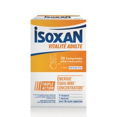 Isoxan Vitality Adults Energy, balance and concentration 20 effervescent tablets