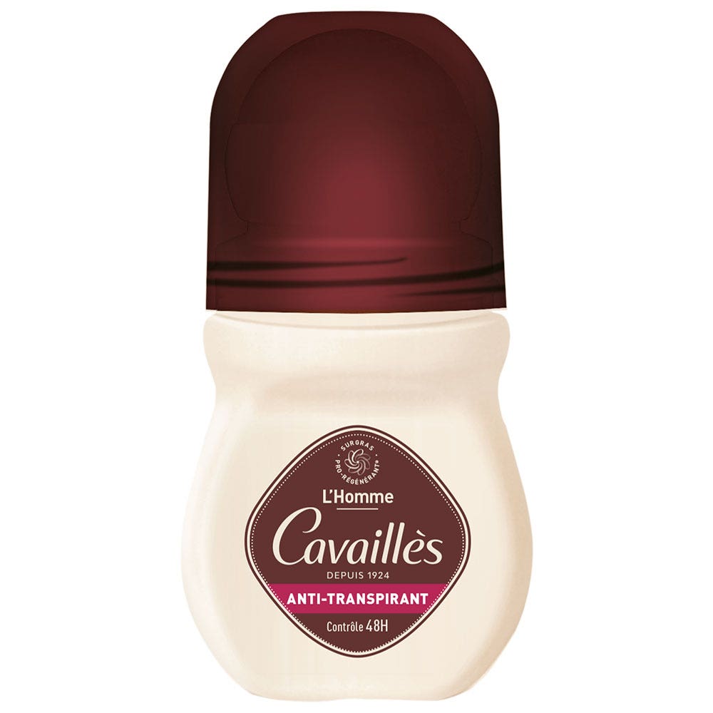 Cavaillès Absorb + L'Homme Roll On Anti-Perspirant 48H Deodorants 50ml