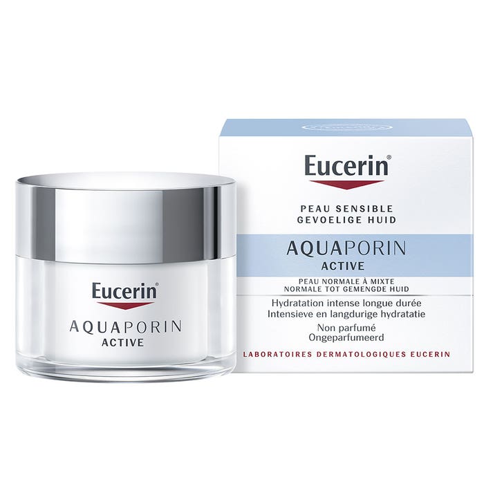 Protective And Moisturising Ream Spf25 Uva 50ml Aquaporin Active Peau Normale à Mixte Eucerin