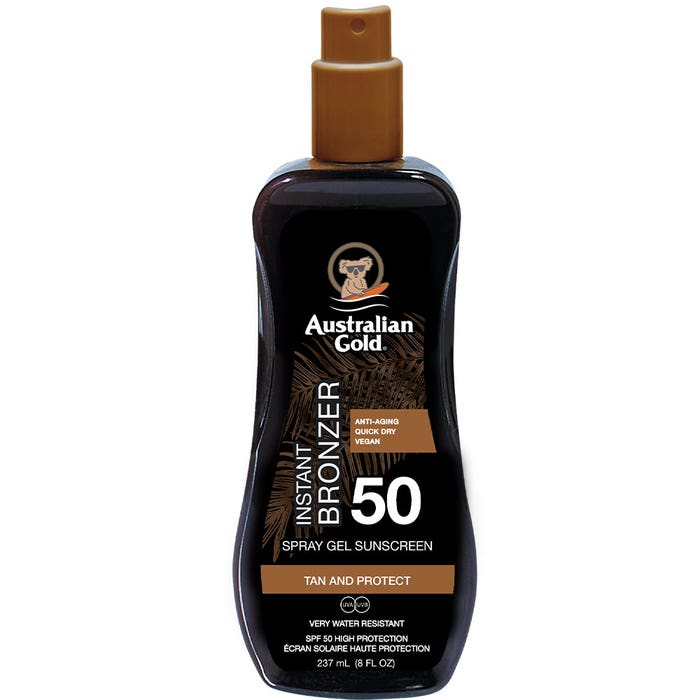 Australian Gold SPF50 Tanning Gel Spray 237ml
