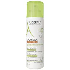 A-Derma Exomega Control Anti-Scratching Emollient Spray Dry Skin prone to Atopic Eczema 200ml