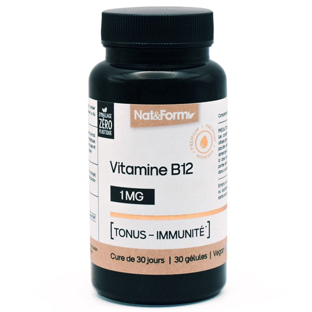 Nat&Form Vitamin B12 30 capsules
