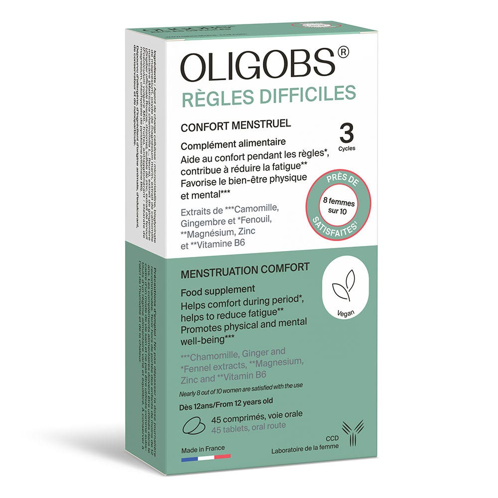 Ccd Oligobs Menstrual comfort for difficult periods 3-cycle 45 tablets