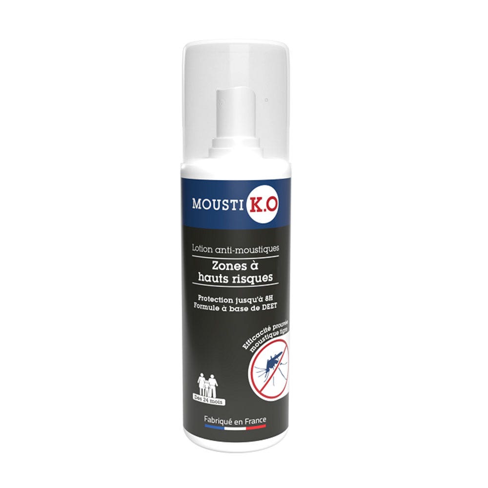 Mousti K.O Mosquito repellent lotion - High-risk areas 100ml