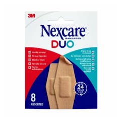 Nexcare Sets of Plasters Duo 24-hour hold x8
