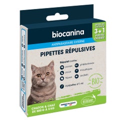 Biocanina Cat repellent pipette 3 pipettes + 1 free