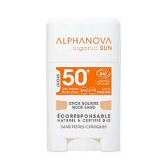 Alphanova Sun Organic Face Sun Stick SPF50 + Natural Beige 12g