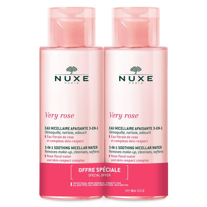 Nuxe Very rose Soothing Micellar Water DUO 2x400ml