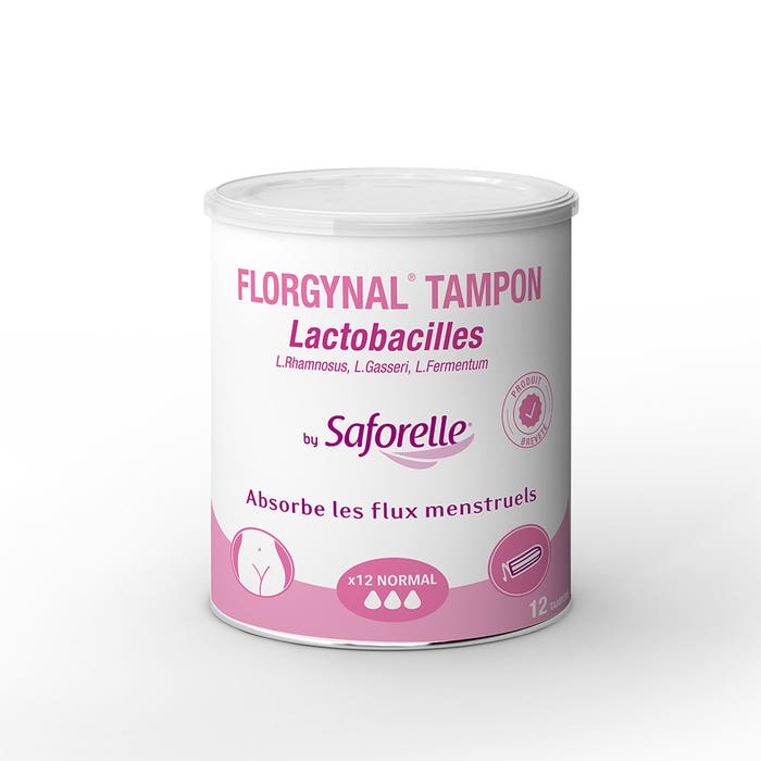 Saforelle Florgynal Florgynal Probiotic Tampons Normal X12 Without applicator X12