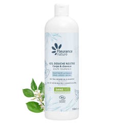 Fleurance Nature Neutre Shower Gel With Aloe Vera and Orange Blossom Floral Water Hair &amp; Body 500ml