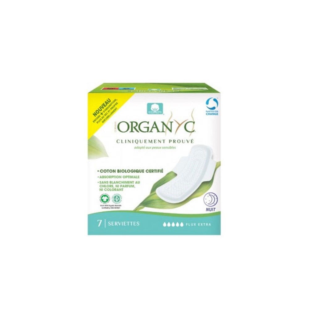 Organyc Flux Extra Night towels In organic cotton x7
