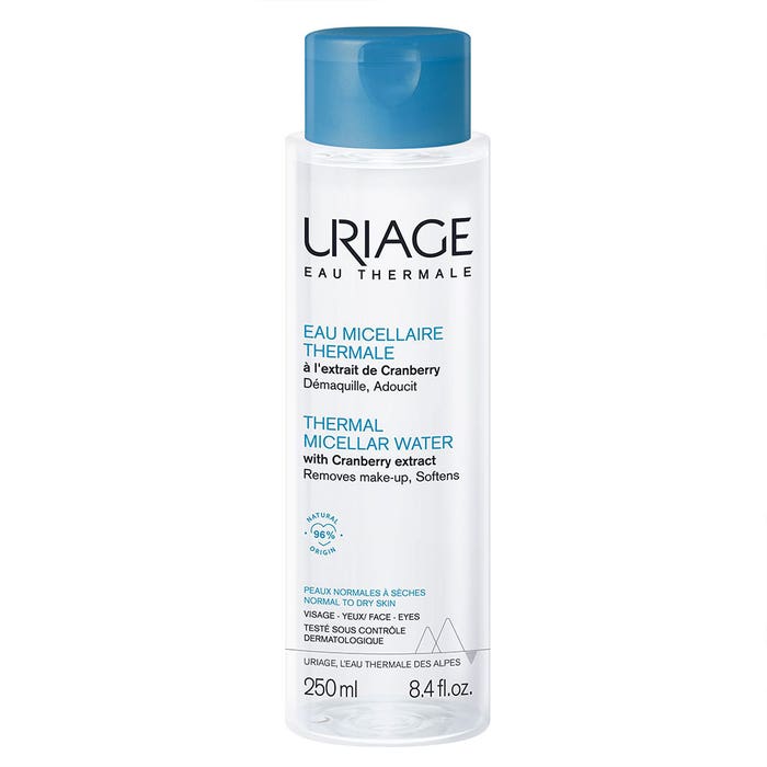 Thermal Micellar Water Normal To Dry Skins 250ml Hygiène visage Uriage