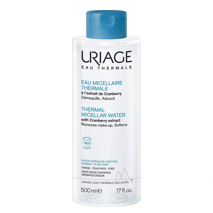 Uriage Hygiène visage Thermal Micellar Water Normal To Dry Skin 500ml