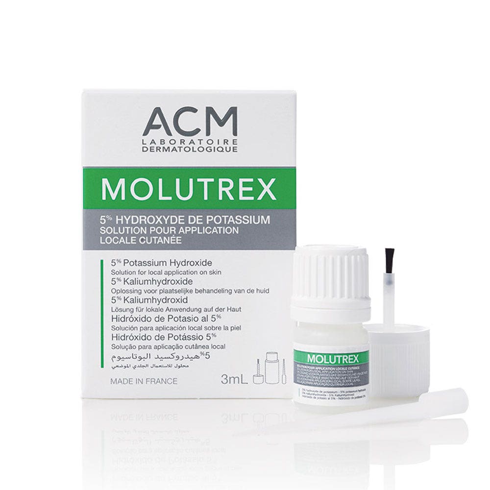 Acm Molutrex Solution for local skin application with 5% potassium hydroxide 3 ml