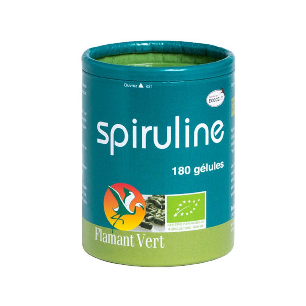 Flamant Vert Spiruline Bio 180 comprimés