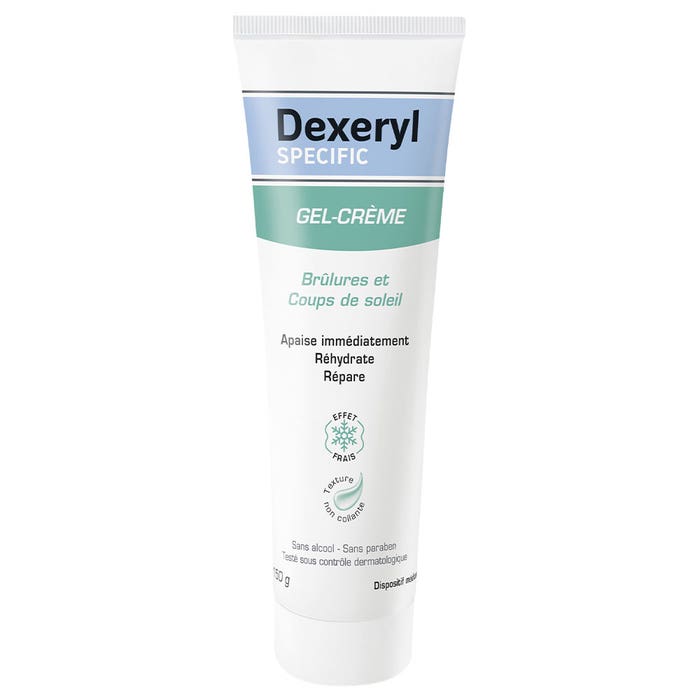 Soothing Specific Gel Cream For Burns And Sunburns 150g Dexeryl