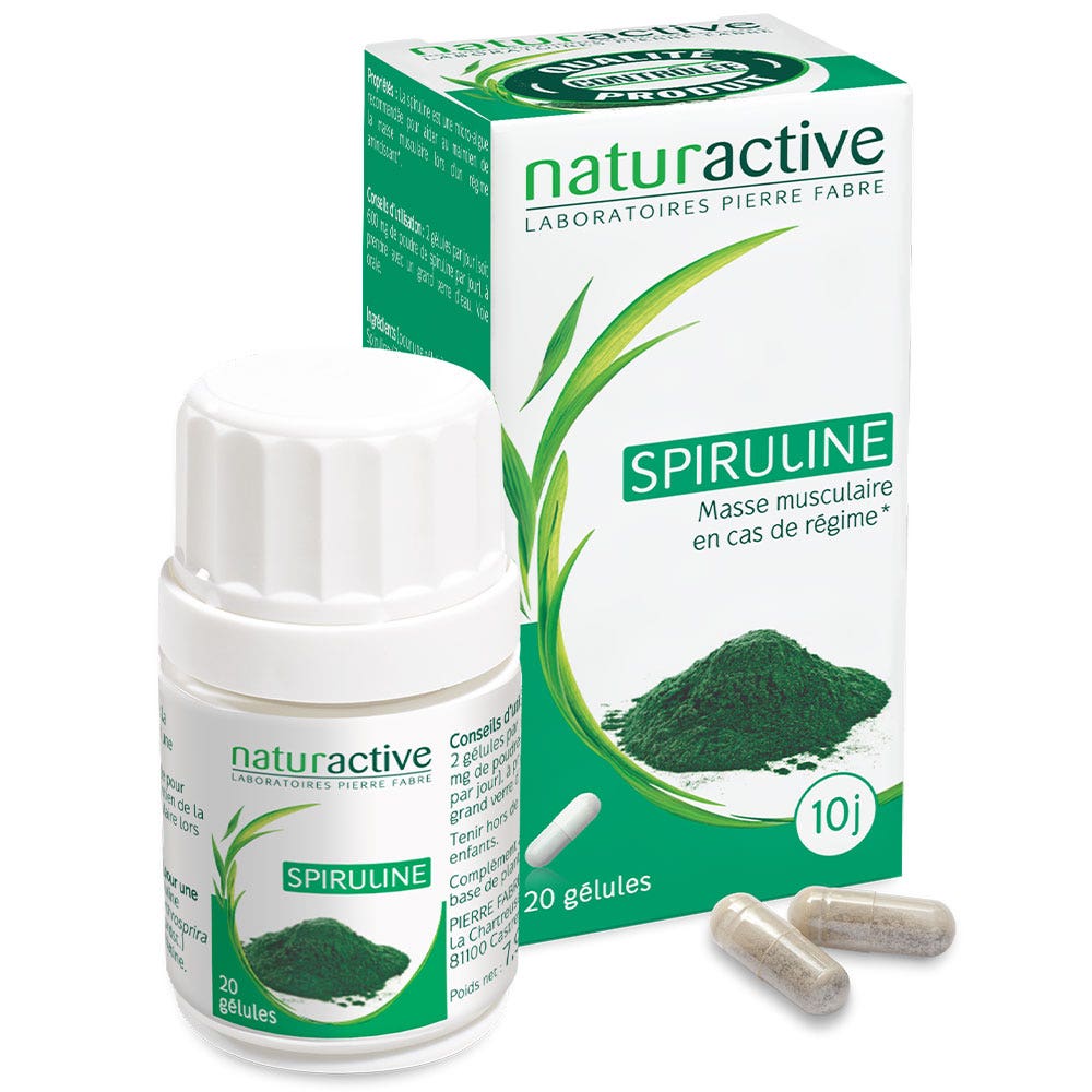Naturactive Spirulina X 20 Capsules