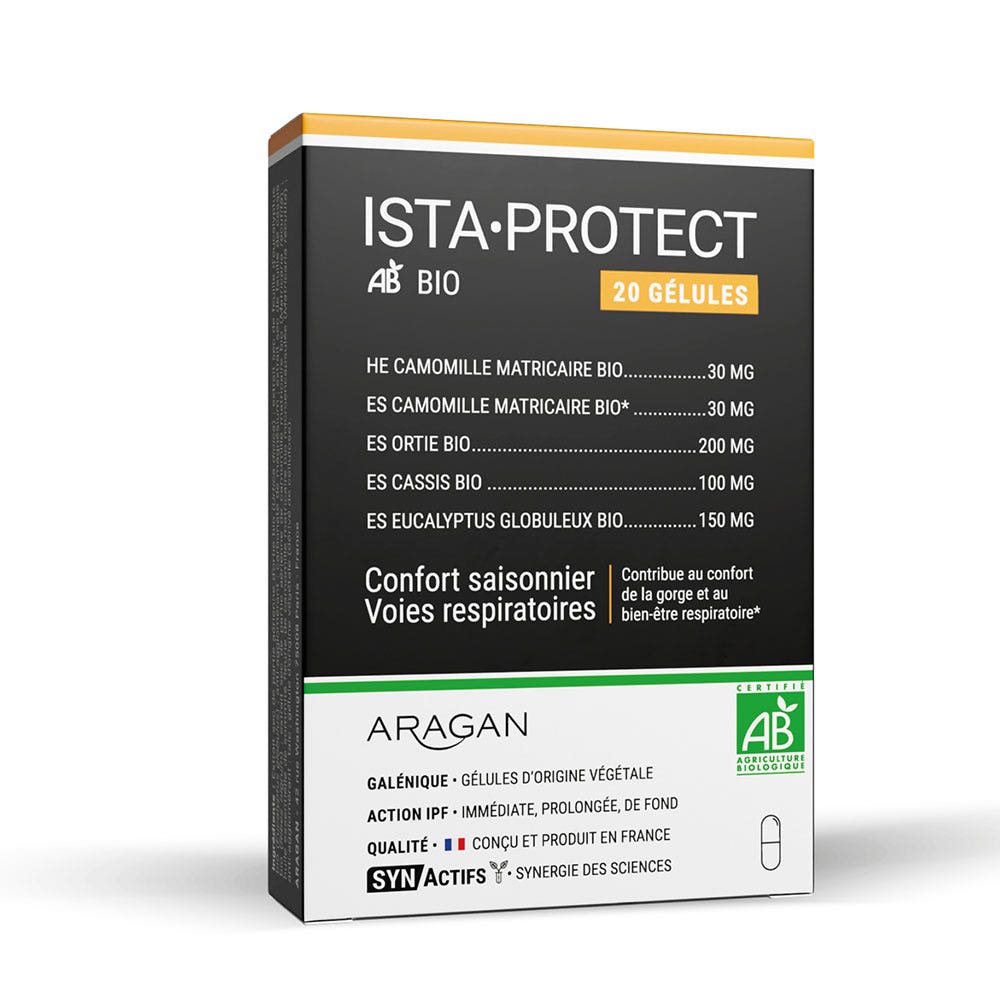 Aragan ISTAPROTECT® BIO Confort saisonnier et voies respiratoires x 20 capsules