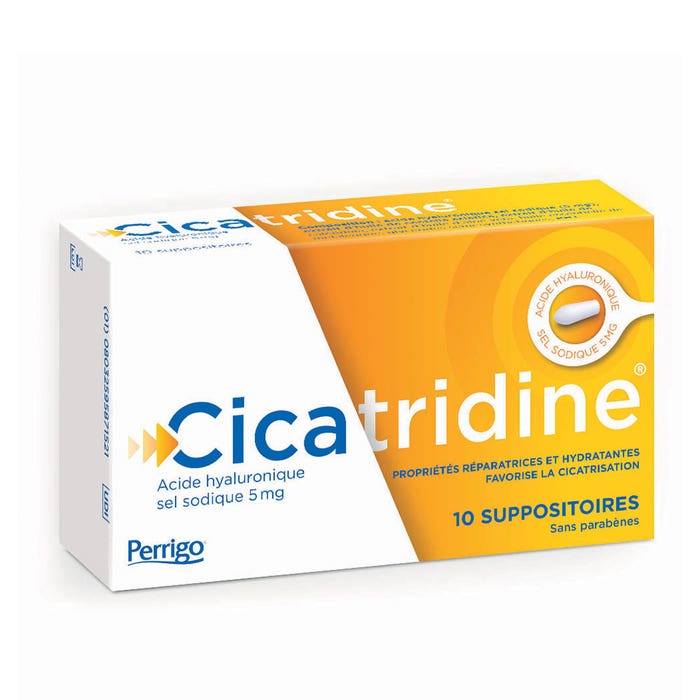 Cicatridine Healing Suppositories With Hyaluronic Acid x10