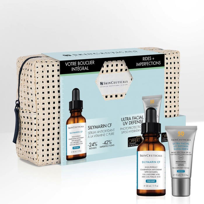 Integral Shield Kits Wrinkles + Blemishes - Silymarin CF 30ml Prevent Skinceuticals
