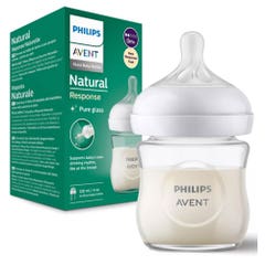 Avent Natural Glass Feeding Bottle Response From Birth 120ml