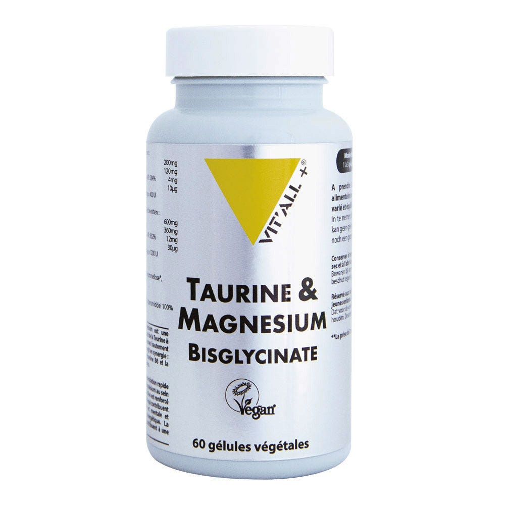 Vit'All+ Taurine and magnesium bisglycinate form 60 capsules