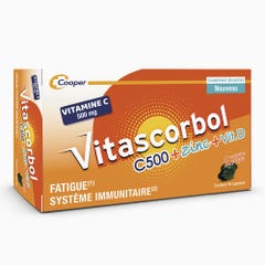 Vitascorbol Vitamin C500mg + Zinc + Vitamin D 30 Capsules