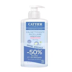 Cattier Bebe Baby Micellar Water Cheveux et Corps 2x500ml
