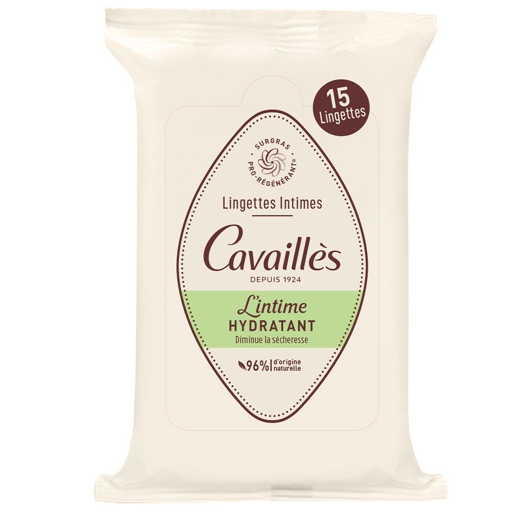 Rogé Cavaillès Intimate Dryness Hydrating Wipes Olivier Nourrissant x15
