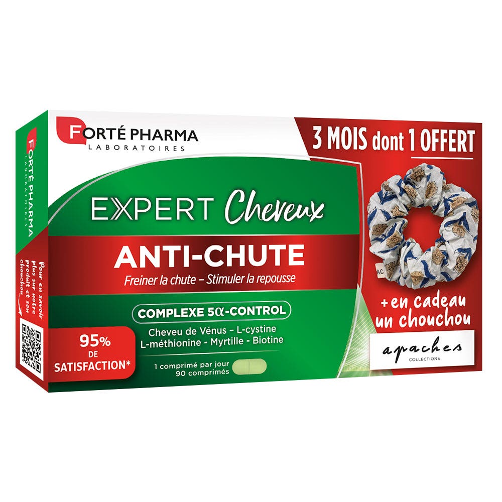 Forté Pharma Hair Expert Anti-Hair Loss + Choucou Apaches 90 tablets