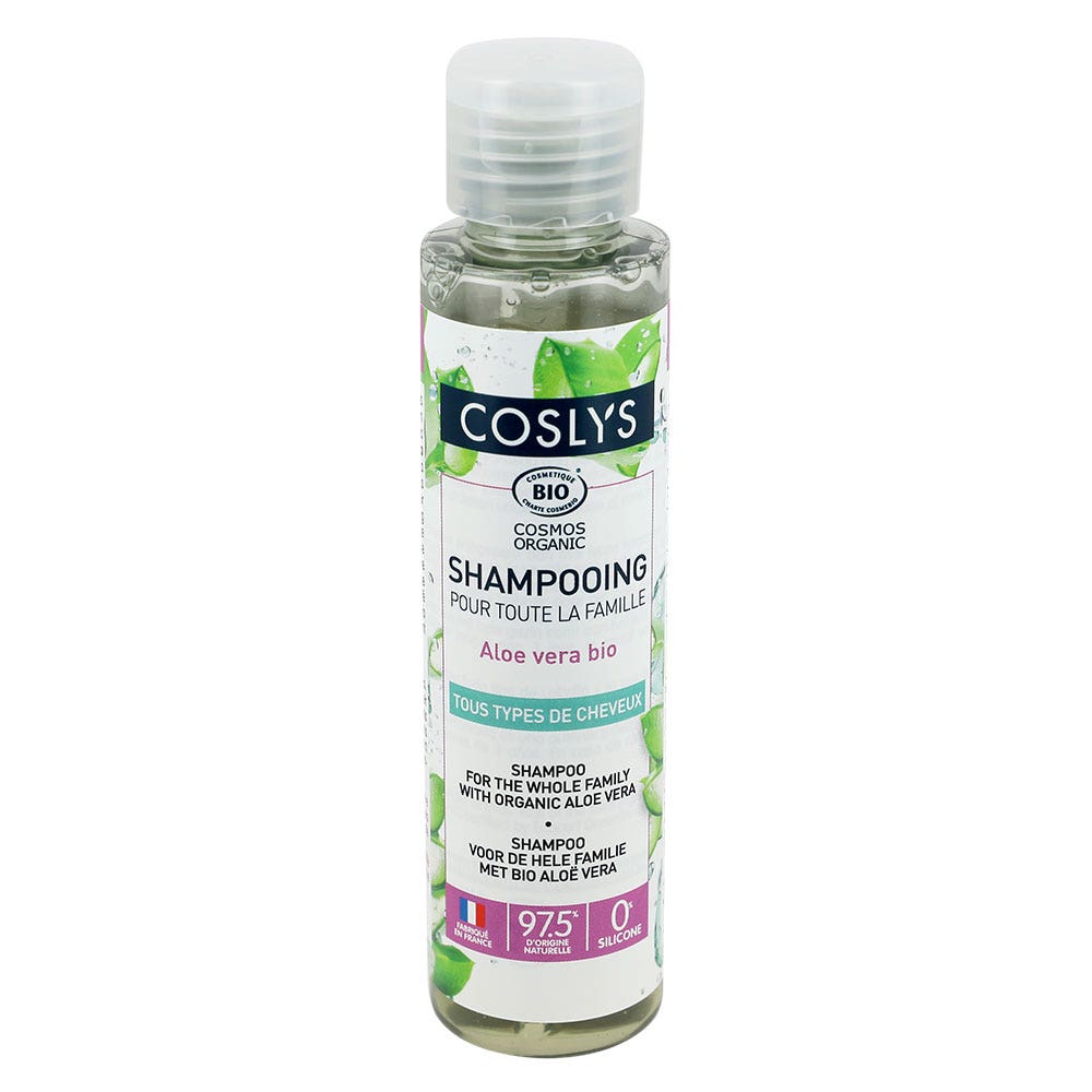 Coslys Family Shampoo Organic Aloe Vera For All Hair Types 100ml