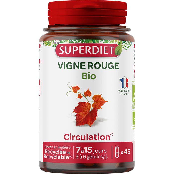 Superdiet Red Vine Bioes 45 capsules
