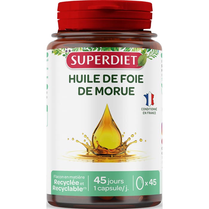 Superdiet Cod Liver Oil 45 capsules