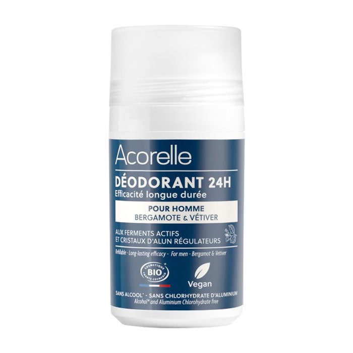Acorelle Long-lasting efficiency 24-hour roll-on Deodorants Man 50ml