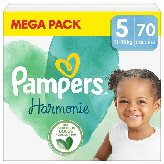 Pampers Harmonie Nappies Size 5 11-16kg x70