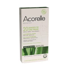 Acorelle Cold Wax Strips Arm Pits And Bikini Line+ 1 After Wax Care x20