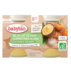Babybio Mes 1ers Fondants Rice with milk From 8 Months 2x130g