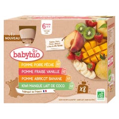 Babybio Multifruit bottle From 6 Months 8x90g
